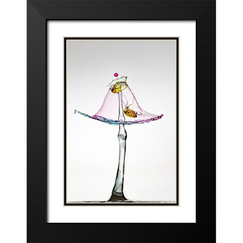 Incrustation Black Modern Wood Framed Art Print with Double Matting by Sanchez, Manuel