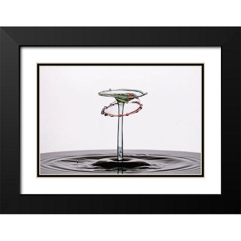 Hula Hoop Cocktail Black Modern Wood Framed Art Print with Double Matting by Sanchez, Manuel