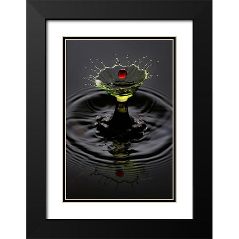 Lemon Cherry Black Modern Wood Framed Art Print with Double Matting by Sanchez, Manuel