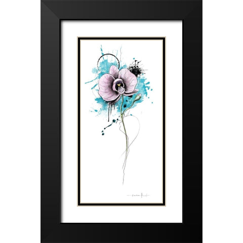 Trash poetry fleurie II Black Modern Wood Framed Art Print with Double Matting by Zacher-Finet, Isabelle