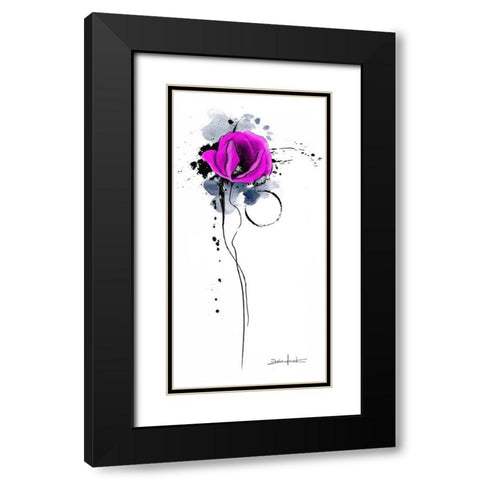 Trash poetry fleurie I Black Modern Wood Framed Art Print with Double Matting by Zacher-Finet, Isabelle
