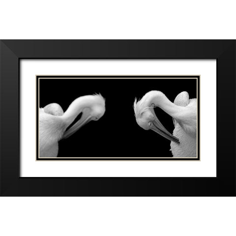 Activity Black Modern Wood Framed Art Print with Double Matting by Steger, Uwe