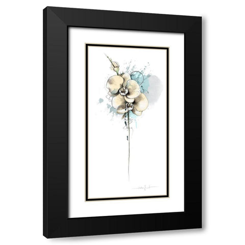 Trash poetry fleurie IV Black Modern Wood Framed Art Print with Double Matting by Zacher-Finet, Isabelle