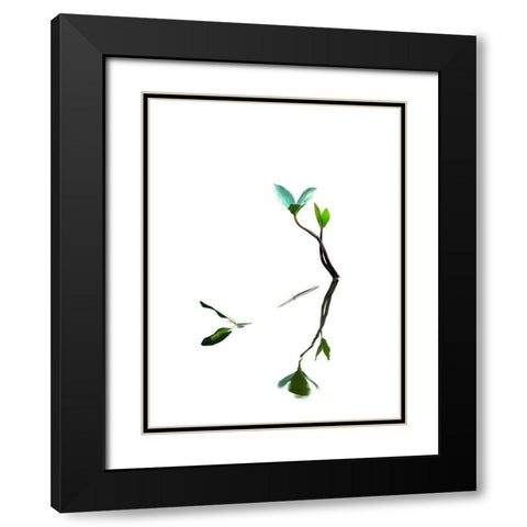 Softly Dream Part I Black Modern Wood Framed Art Print with Double Matting by Steger, Uwe
