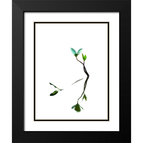 Softly Dream Part I Black Modern Wood Framed Art Print with Double Matting by Steger, Uwe