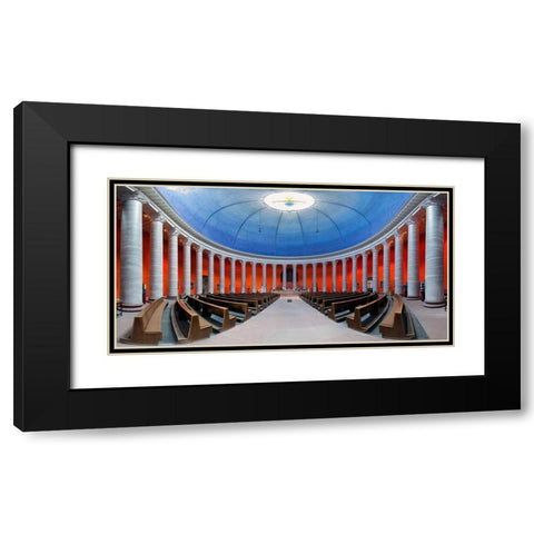 St.Ludwig-Kirche Darmstadt Black Modern Wood Framed Art Print with Double Matting by Fischer, Rolf