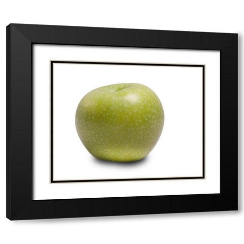 Apfel Black Modern Wood Framed Art Print with Double Matting by Brosius, Volker