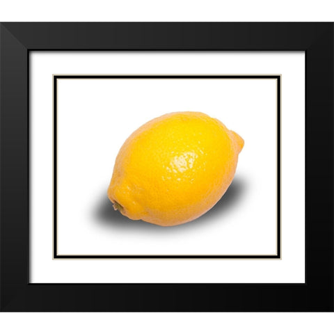 Zitrone Black Modern Wood Framed Art Print with Double Matting by Brosius, Volker