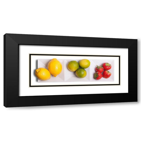 Dreierlei Obstauswahl Black Modern Wood Framed Art Print with Double Matting by Brosius, Volker