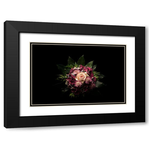Blumengesteck II Black Modern Wood Framed Art Print with Double Matting by Brosius, Volker