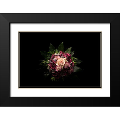 Blumengesteck II Black Modern Wood Framed Art Print with Double Matting by Brosius, Volker
