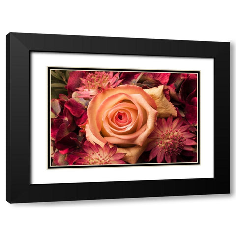 Blumengesteck II Black Modern Wood Framed Art Print with Double Matting by Brosius, Volker