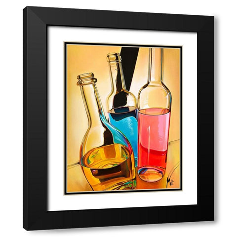 Ambiance Festive Black Modern Wood Framed Art Print with Double Matting by Heneuy, William