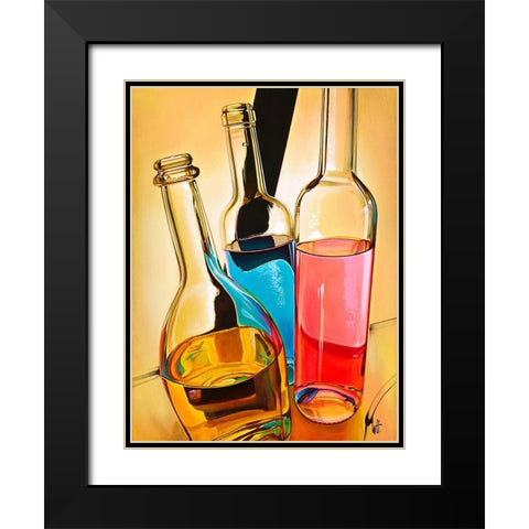 Ambiance Festive Black Modern Wood Framed Art Print with Double Matting by Heneuy, William