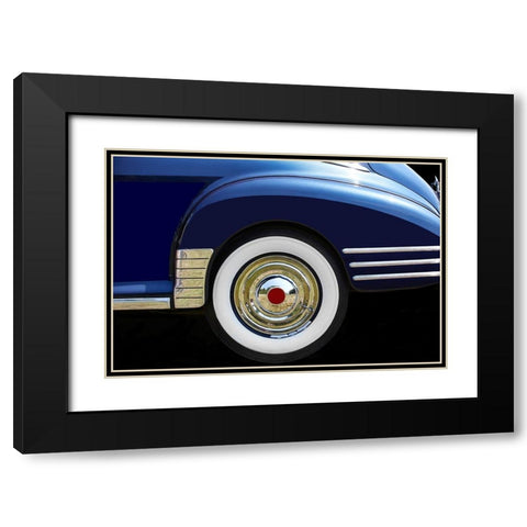 Blue Road I Black Modern Wood Framed Art Print with Double Matting by Hillert, Peter