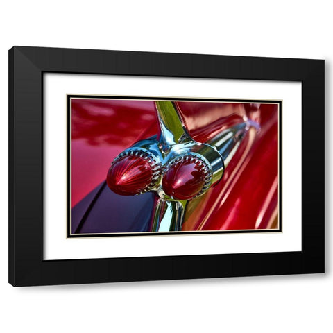 Red Road I Black Modern Wood Framed Art Print with Double Matting by Hillert, Peter