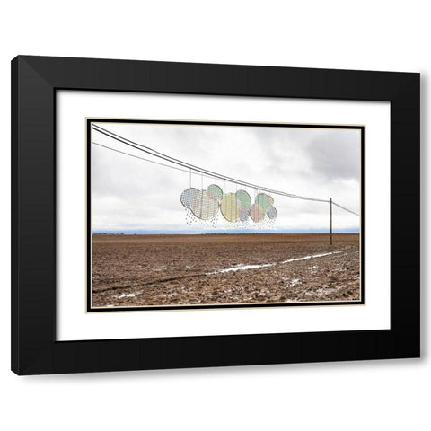 Pause NÃºmero III Black Modern Wood Framed Art Print with Double Matting by Vallinas Prieto, Miguel