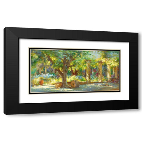Jardin - Le Prieure Black Modern Wood Framed Art Print with Double Matting by Messely, Johan