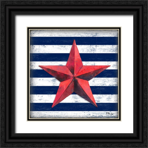 Westerly Barn Star I Black Ornate Wood Framed Art Print with Double Matting by Brent, Paul
