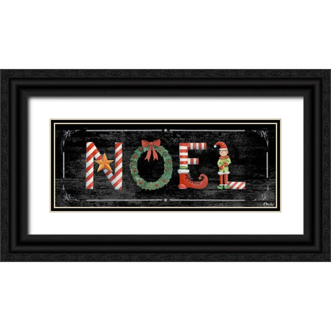 Holiday Greetings I Black Ornate Wood Framed Art Print with Double Matting by Brent, Paul
