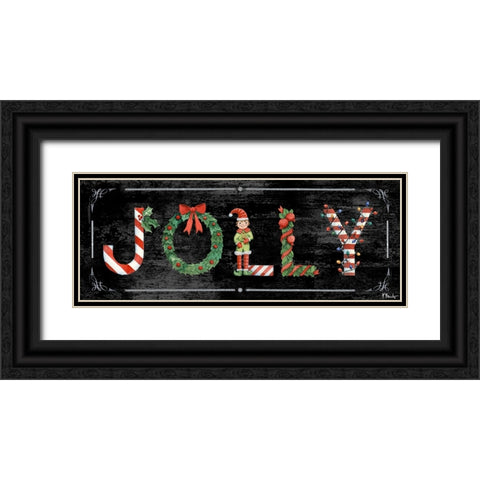 Holiday Greetings II Black Ornate Wood Framed Art Print with Double Matting by Brent, Paul