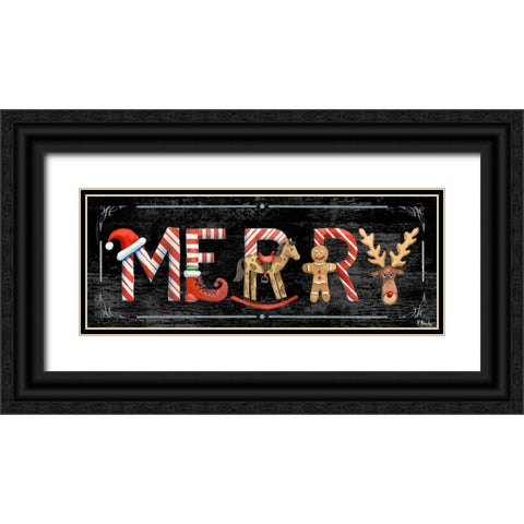 Holiday Greetings III Black Ornate Wood Framed Art Print with Double Matting by Brent, Paul