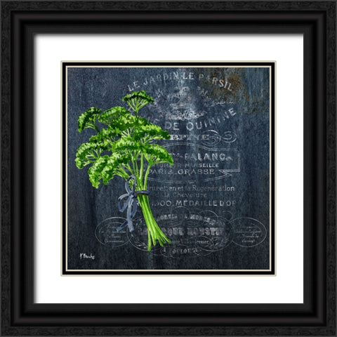 Provincial Herbs III Black Ornate Wood Framed Art Print with Double Matting by Brent, Paul
