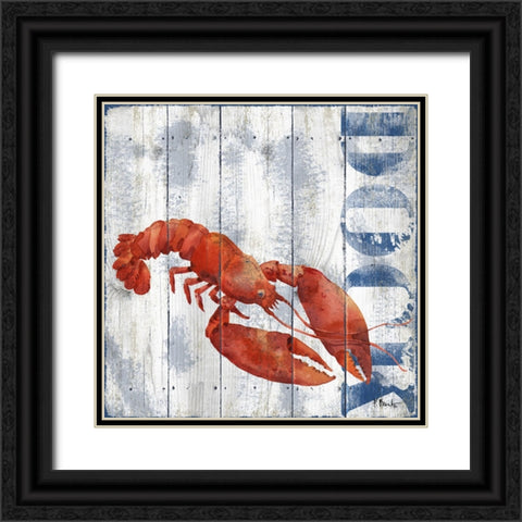 Tisbury Crustaceans II Black Ornate Wood Framed Art Print with Double Matting by Brent, Paul