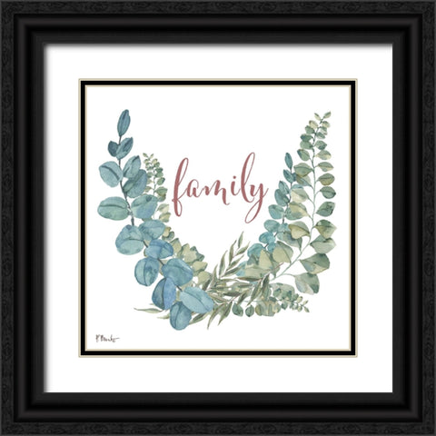 Eucalyptus Bloom IV - White Black Ornate Wood Framed Art Print with Double Matting by Brent, Paul