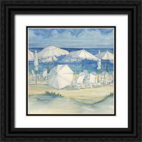White Dune Beach I Black Ornate Wood Framed Art Print with Double Matting by Brent, Paul
