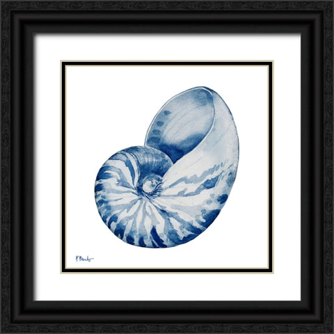 Grenada Shells I - Indigo Black Ornate Wood Framed Art Print with Double Matting by Brent, Paul