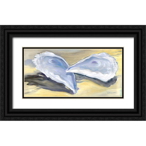 Oysters on the Sand I Black Ornate Wood Framed Art Print with Double Matting by Brent, Paul