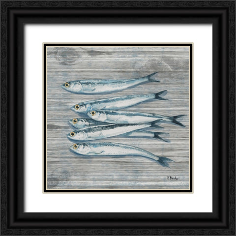 Sardinia Black Ornate Wood Framed Art Print with Double Matting by Brent, Paul