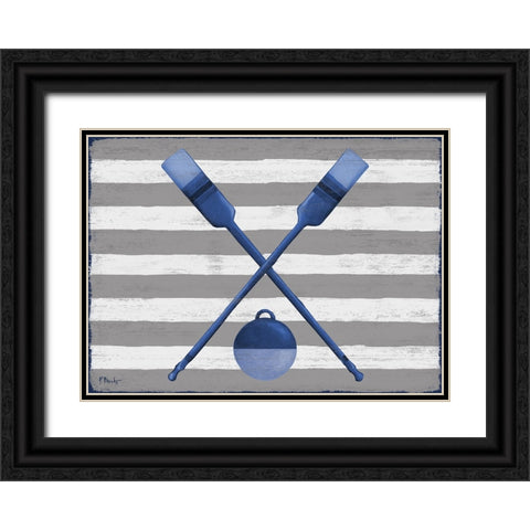 Sunny Nautical IV Black Ornate Wood Framed Art Print with Double Matting by Brent, Paul