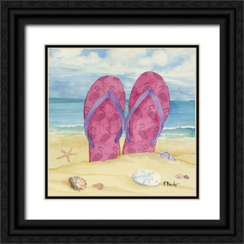 Toes in the Sand IV Black Ornate Wood Framed Art Print with Double Matting by Brent, Paul