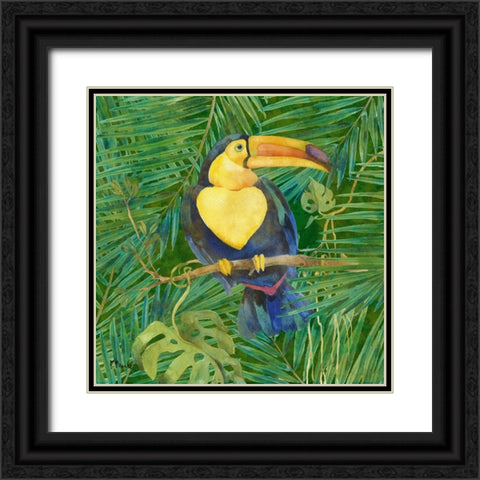Amazon Birds II Black Ornate Wood Framed Art Print with Double Matting by Brent, Paul