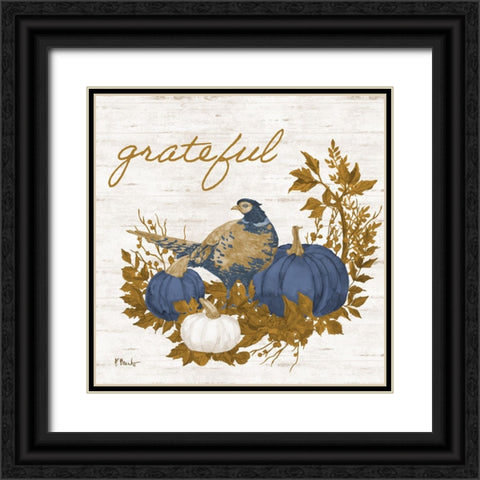 Plymouth Rock II - Navy Black Ornate Wood Framed Art Print with Double Matting by Brent, Paul