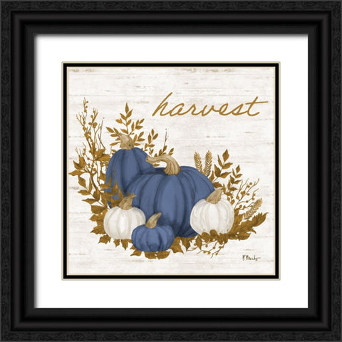 Plymouth Rock III - Navy Black Ornate Wood Framed Art Print with Double Matting by Brent, Paul