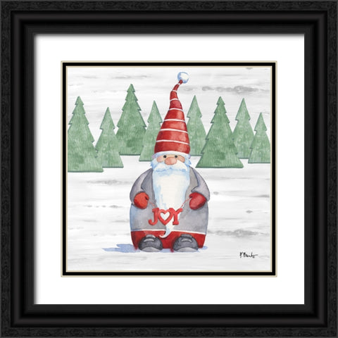 Gnome Town IV Black Ornate Wood Framed Art Print with Double Matting by Brent, Paul