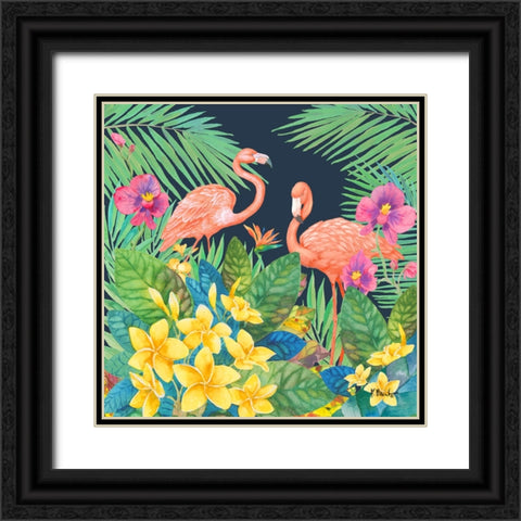Tropical Fresh I - Midnight Black Ornate Wood Framed Art Print with Double Matting by Brent, Paul