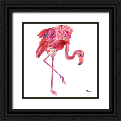 Feathered I Black Ornate Wood Framed Art Print with Double Matting by Brent, Paul