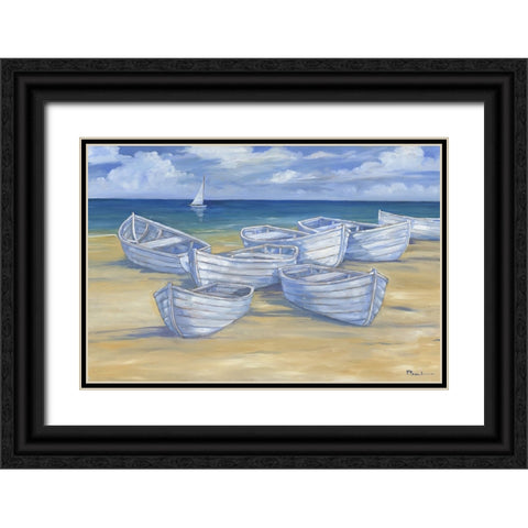 Blanco Beach III Black Ornate Wood Framed Art Print with Double Matting by Brent, Paul