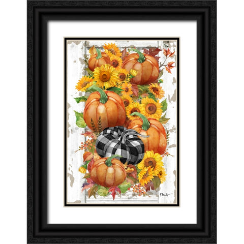Rustic Fall Vertical Black Ornate Wood Framed Art Print with Double Matting by Brent, Paul