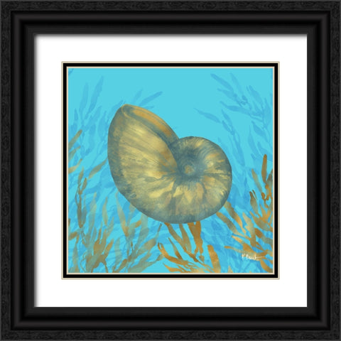 Cedar Key Sealife IV Black Ornate Wood Framed Art Print with Double Matting by Brent, Paul