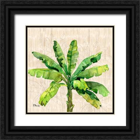 Hilo Palms II Black Ornate Wood Framed Art Print with Double Matting by Brent, Paul