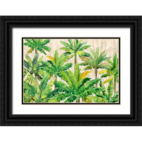Hilo Palms Horizontal Black Ornate Wood Framed Art Print with Double Matting by Brent, Paul