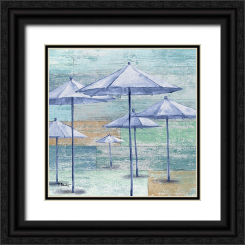 Coastal Lounge III Black Ornate Wood Framed Art Print with Double Matting by Brent, Paul