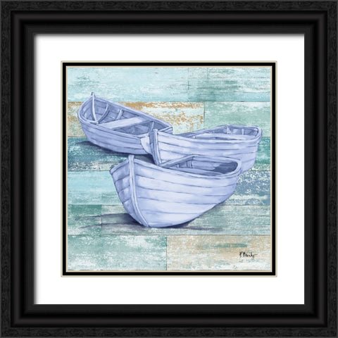 Coastal Lounge VI Black Ornate Wood Framed Art Print with Double Matting by Brent, Paul