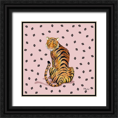 Serengeti Tiger II Black Ornate Wood Framed Art Print with Double Matting by Brent, Paul