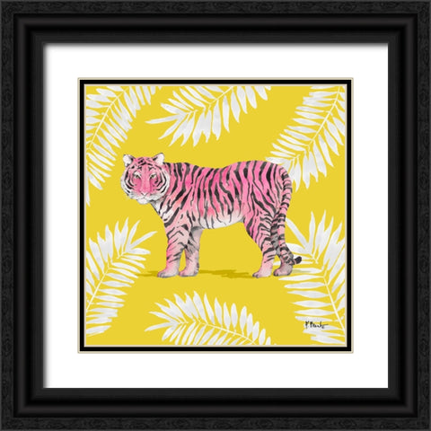 Serengeti Tiger IV - Palms Black Ornate Wood Framed Art Print with Double Matting by Brent, Paul